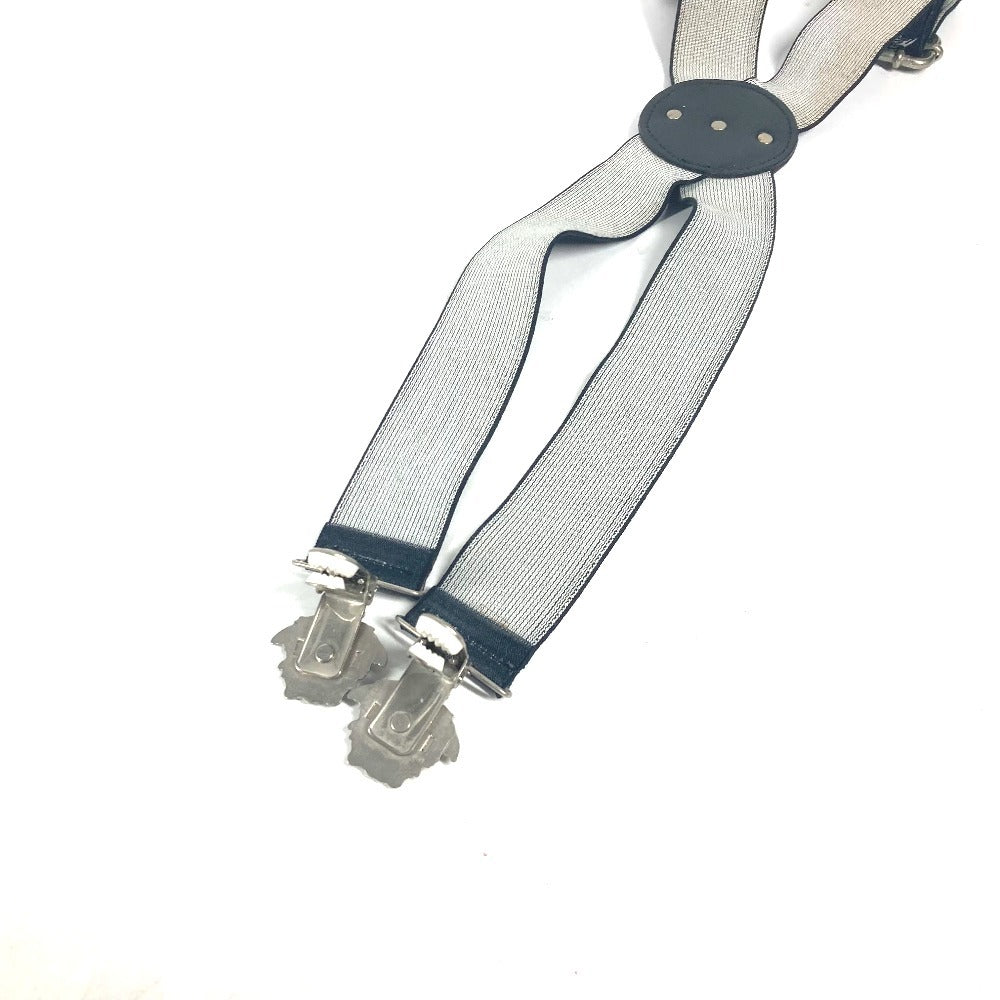 VERSACE suspenders Rubber black Medusa logo unisex(Unisex) Used Authentic