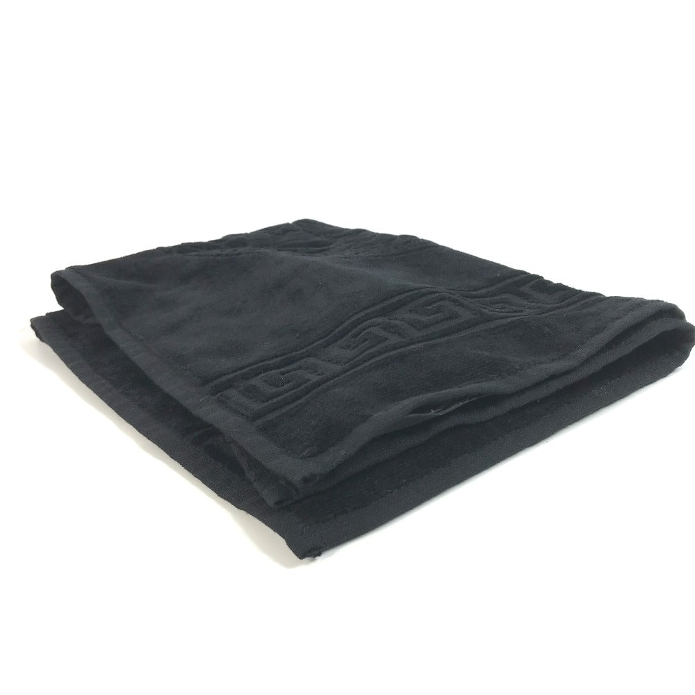 VERSACE towel cotton black Medusa mens Used Authentic