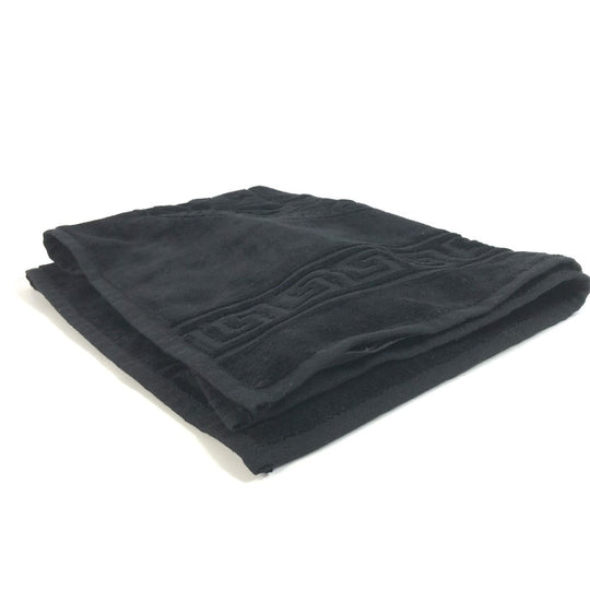 VERSACE towel cotton black Medusa mens Used Authentic