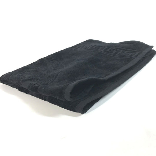 VERSACE towel cotton black Medusa mens Used Authentic