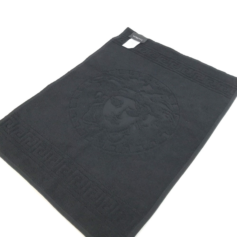 VERSACE towel cotton black Medusa mens Used Authentic