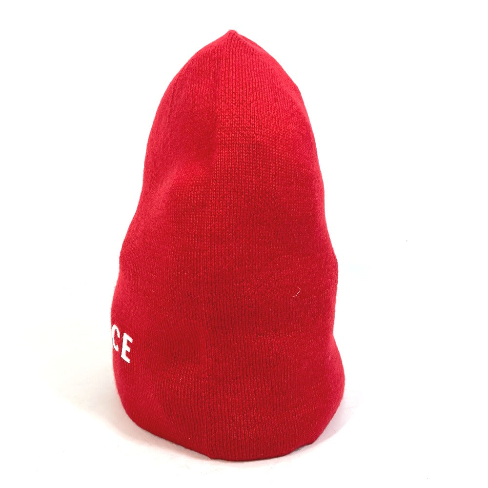 VERSACE Knit hat wool Red beanie knit cap hat Beanie unisex(Unisex) Used Authentic