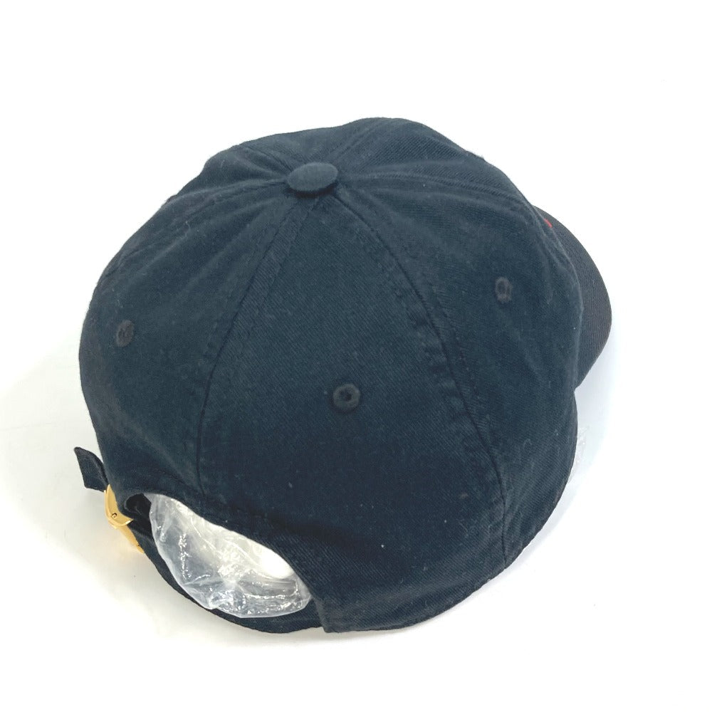 VERSACE cap cotton black Rainbow Logo embroidery mens 58 Used Authentic