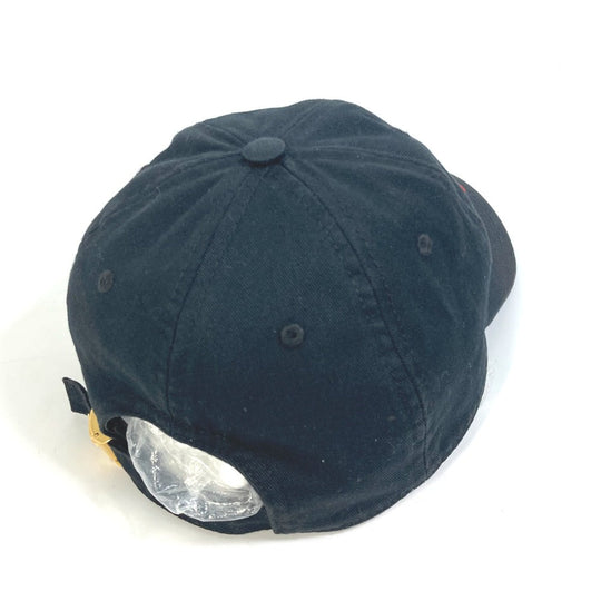 VERSACE cap cotton black Rainbow Logo embroidery mens 58 Used Authentic
