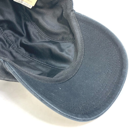 VERSACE cap cotton black By color logo Women 58 Used Authentic