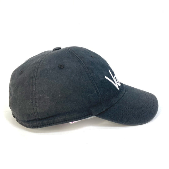 VERSACE cap cotton black By color logo Women 58 Used Authentic