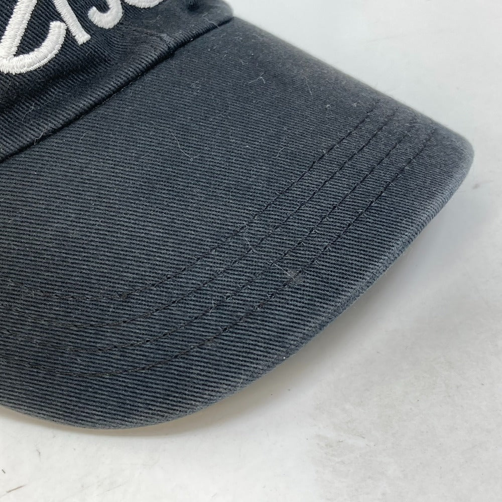 VERSACE cap cotton black By color logo Women 58 Used Authentic