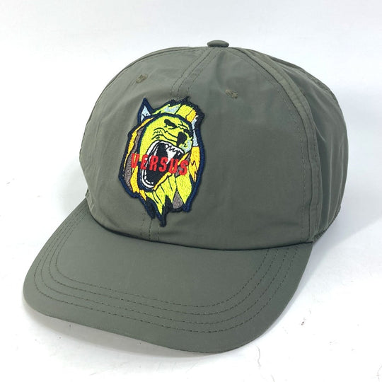 Versus cap polyester khaki logo mens Used Authentic