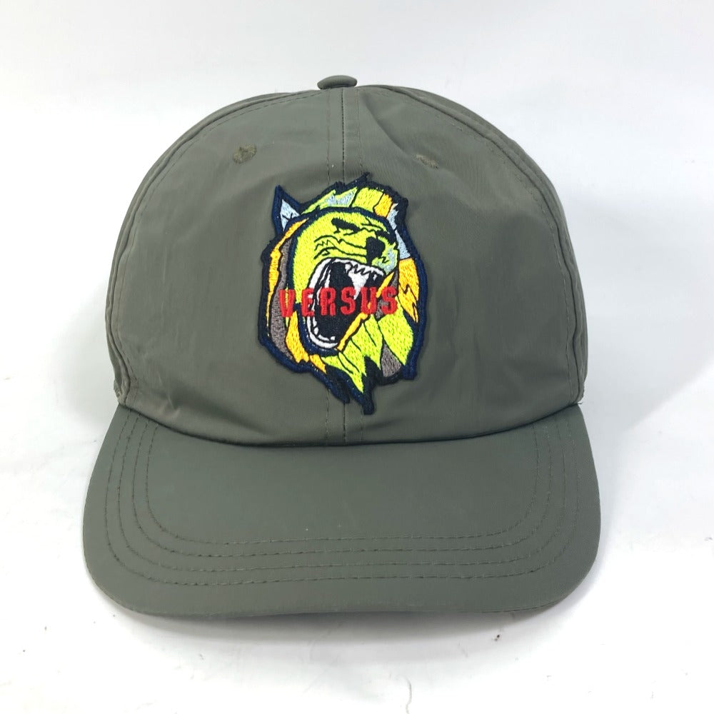 Versus cap polyester khaki logo mens Used Authentic