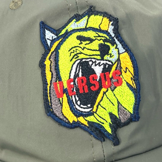 Versus cap polyester khaki logo mens Used Authentic