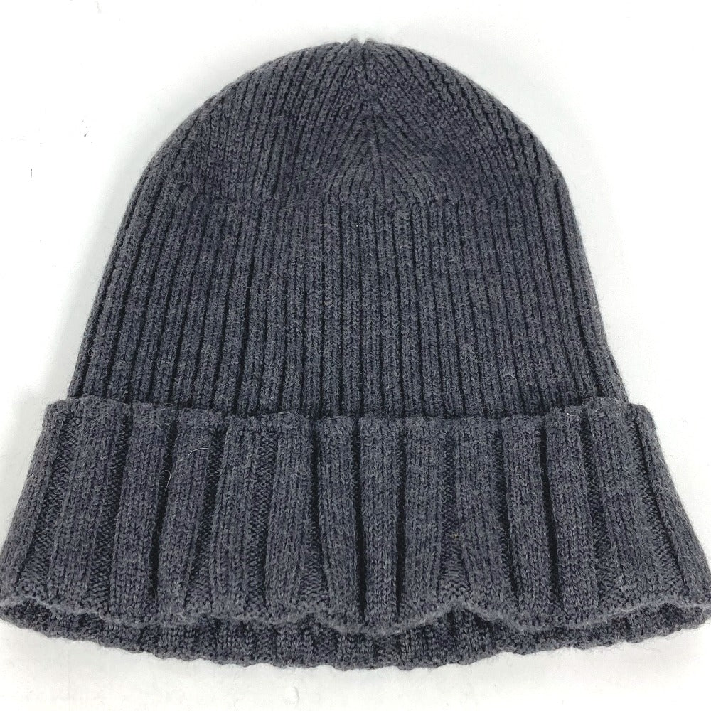 VERSACE Knit hat wool gray beanie hat knit hat knit cap Medusa Women Used Authentic