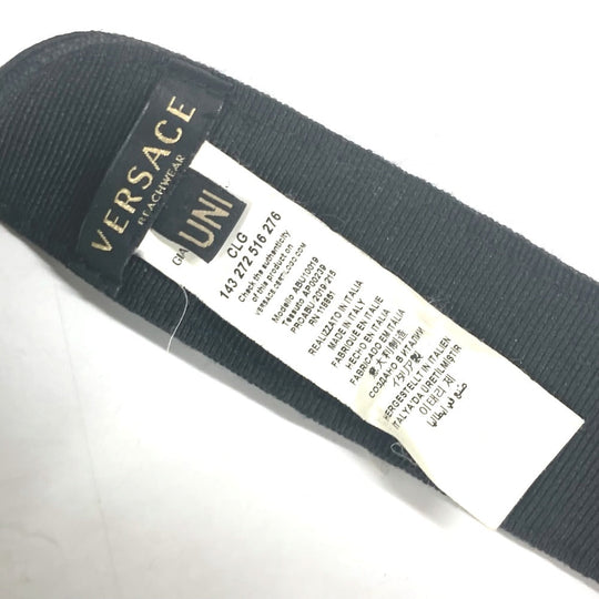 VERSACE Sun visor , Chloride Plastics yellow Medusa logo Women Used Authentic