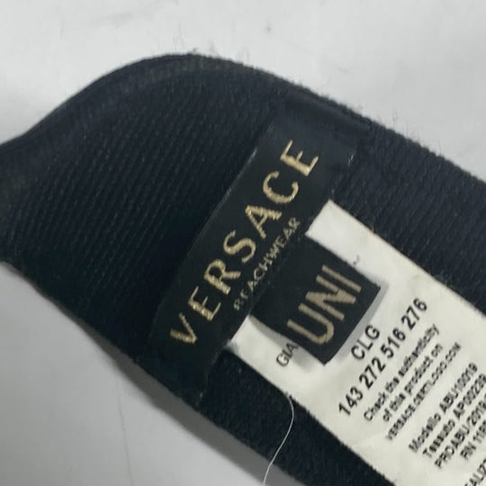 VERSACE Sun visor , Chloride Plastics yellow Medusa logo Women Used Authentic