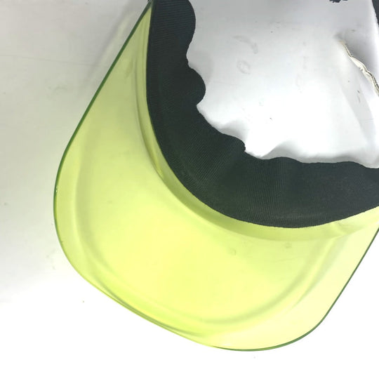 VERSACE Sun visor , Chloride Plastics yellow Medusa logo Women Used Authentic