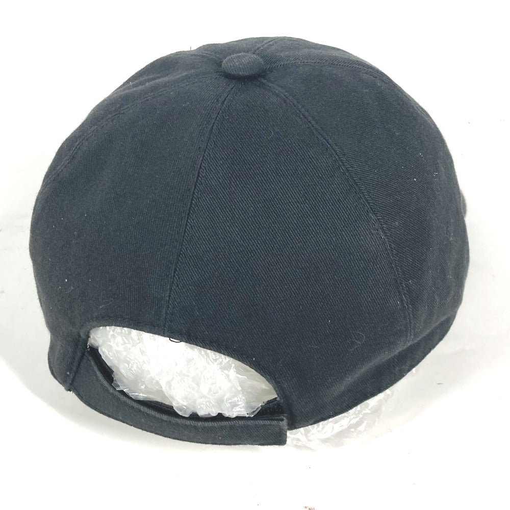 VERSACE cap cotton black Medusa logo mens 59 Used Authentic