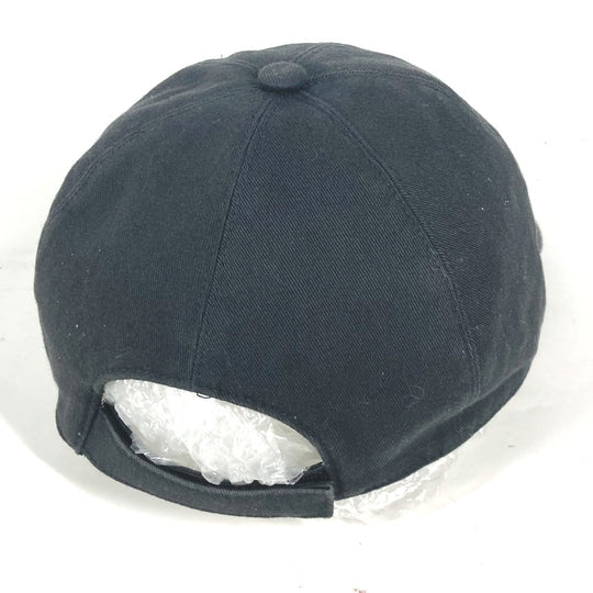 VERSACE cap cotton black Medusa logo mens 59 Used Authentic