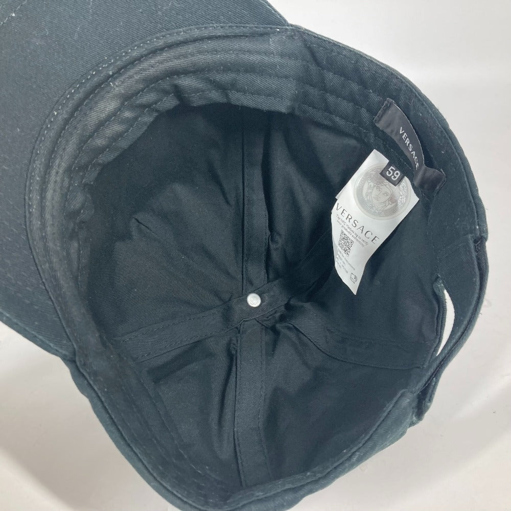 VERSACE cap cotton green By color Medusa logo mens 59 Used Authentic