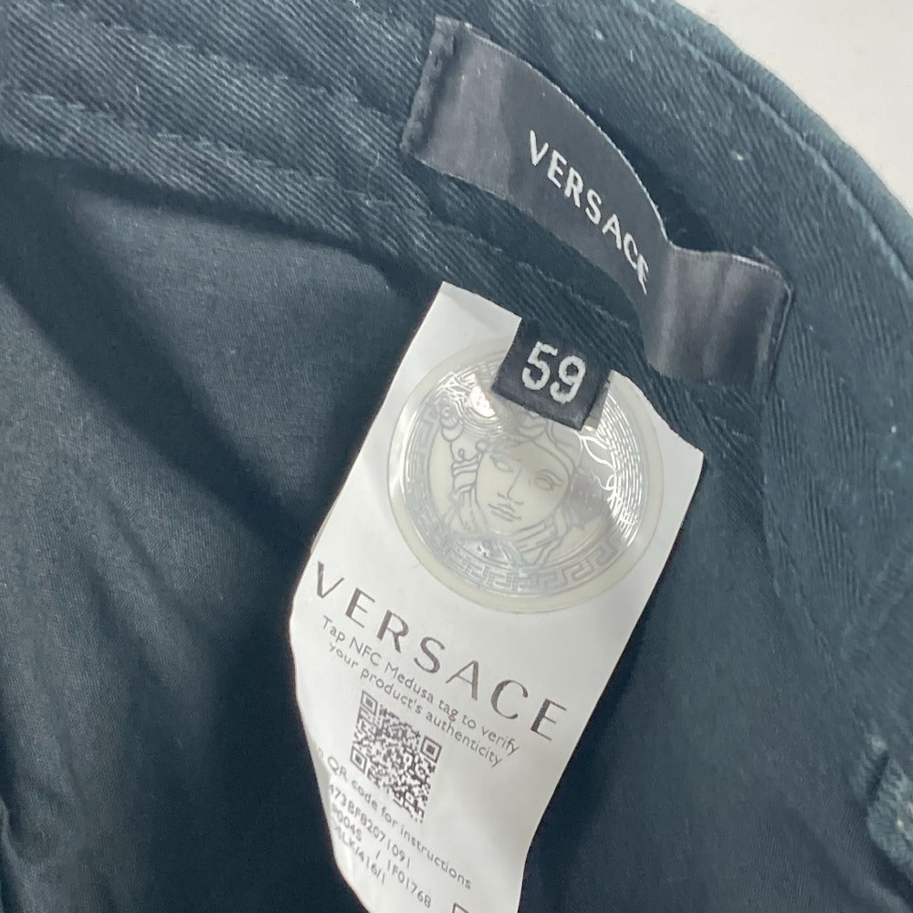VERSACE cap cotton green By color Medusa logo mens 59 Used Authentic