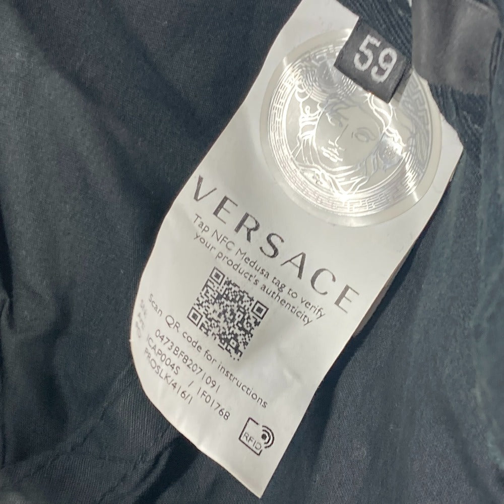 VERSACE cap cotton green By color Medusa logo mens 59 Used Authentic
