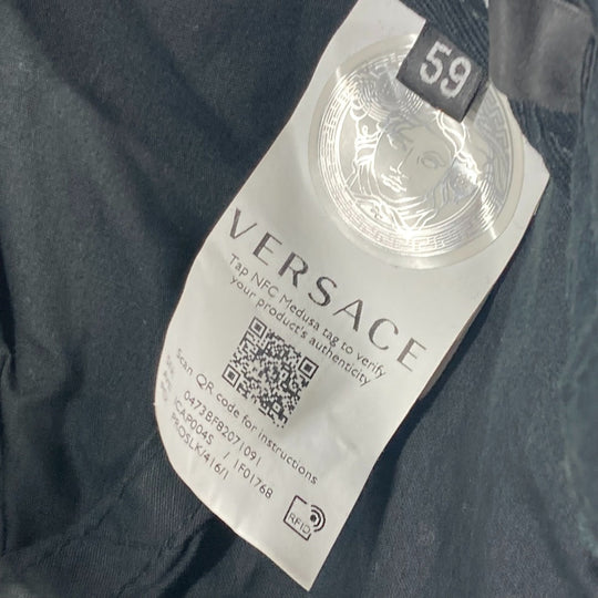 VERSACE cap cotton green By color Medusa logo mens 59 Used Authentic