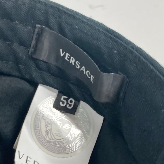 VERSACE cap cotton green By color Medusa logo mens 59 Used Authentic