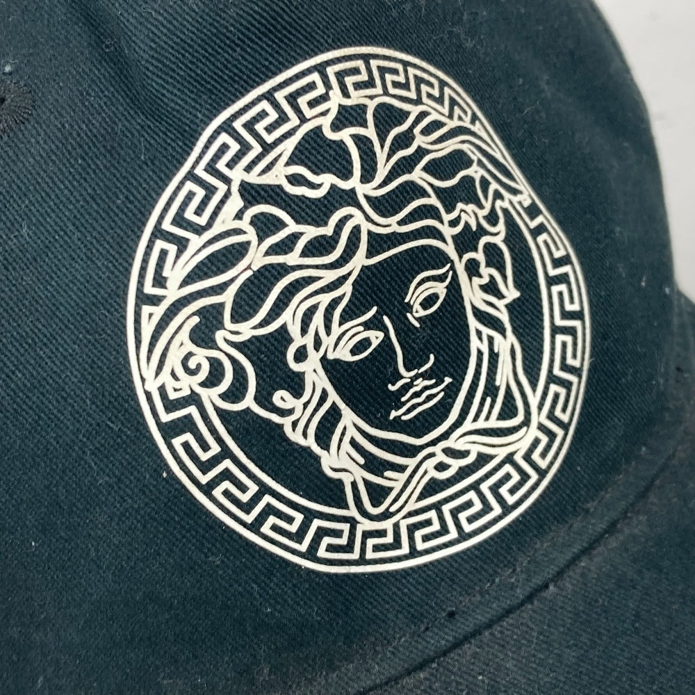 VERSACE cap cotton green By color Medusa logo mens 59 Used Authentic