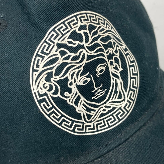 VERSACE cap cotton green By color Medusa logo mens 59 Used Authentic