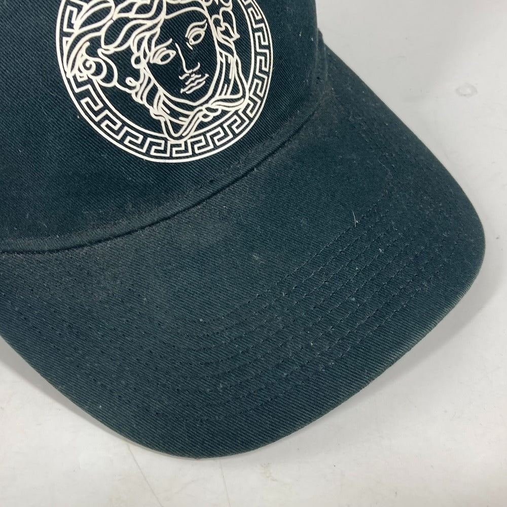 VERSACE cap cotton green By color Medusa logo mens 59 Used Authentic