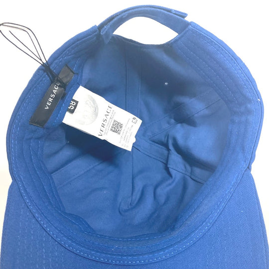 VERSACE cap cotton blue Bicolor logo Medusa unisex(Unisex) 58 Used Authentic