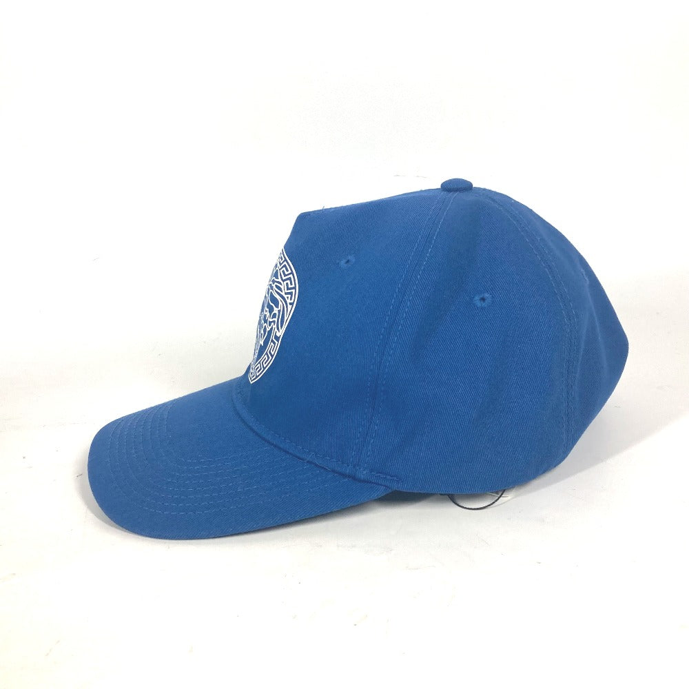 VERSACE cap cotton blue Bicolor logo Medusa unisex(Unisex) 58 Used Authentic