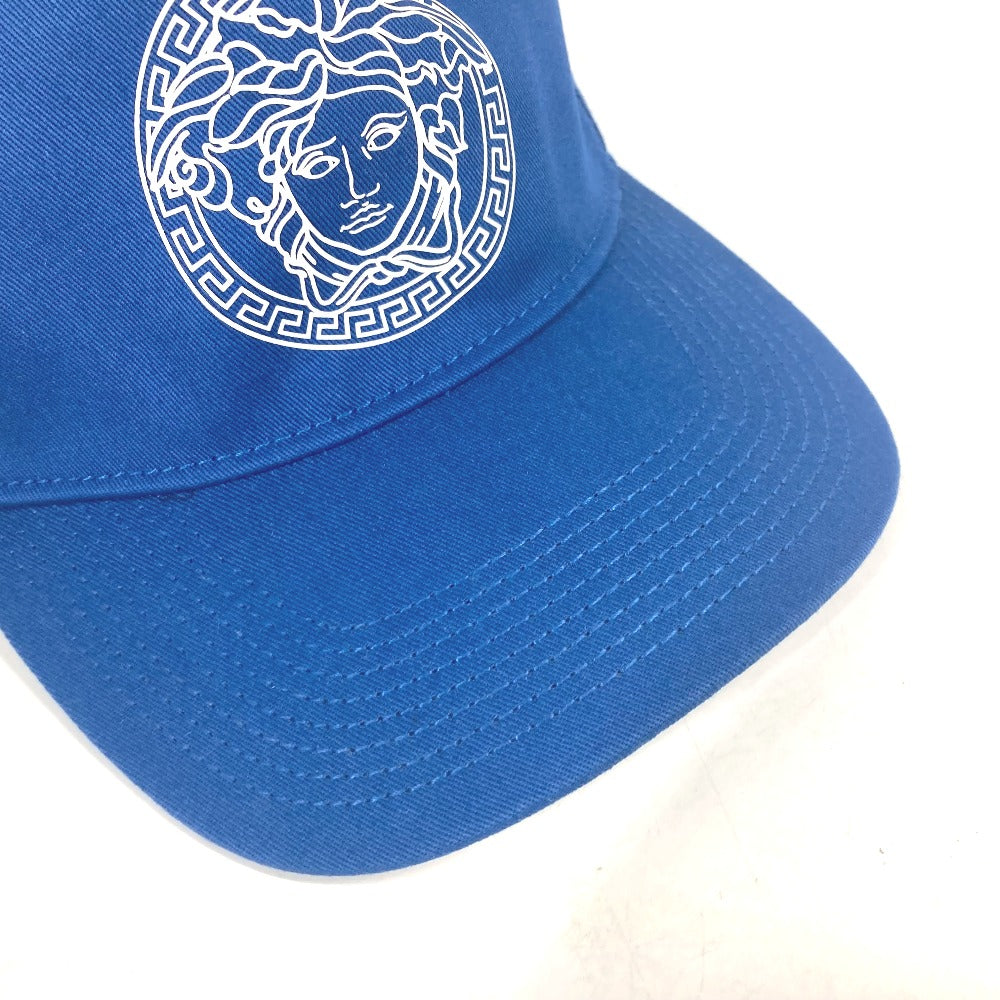 VERSACE cap cotton blue Bicolor logo Medusa unisex(Unisex) 58 Used Authentic