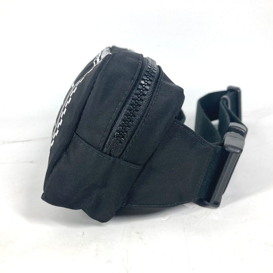 VERSACE Sling bag Nylon black By color logo unisex(Unisex) Used Authentic