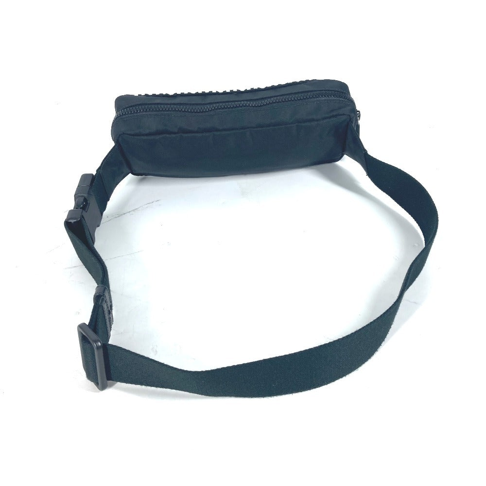 VERSACE Sling bag Nylon black By color logo unisex(Unisex) Used Authentic