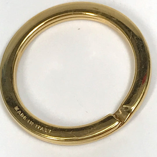 VERSACE key ring metal gold Greca logo key chain