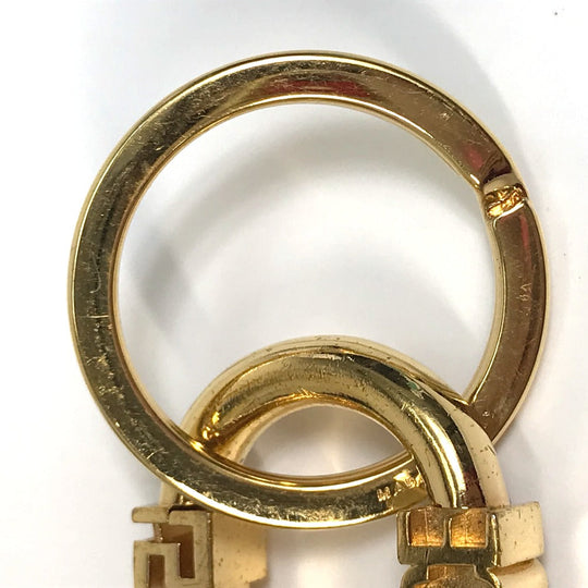 VERSACE key ring metal gold Greca logo key chain