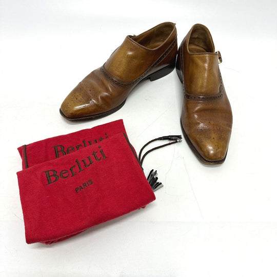 Berluti Dress shoes leather Brown Side Single mens 6 Used Authentic