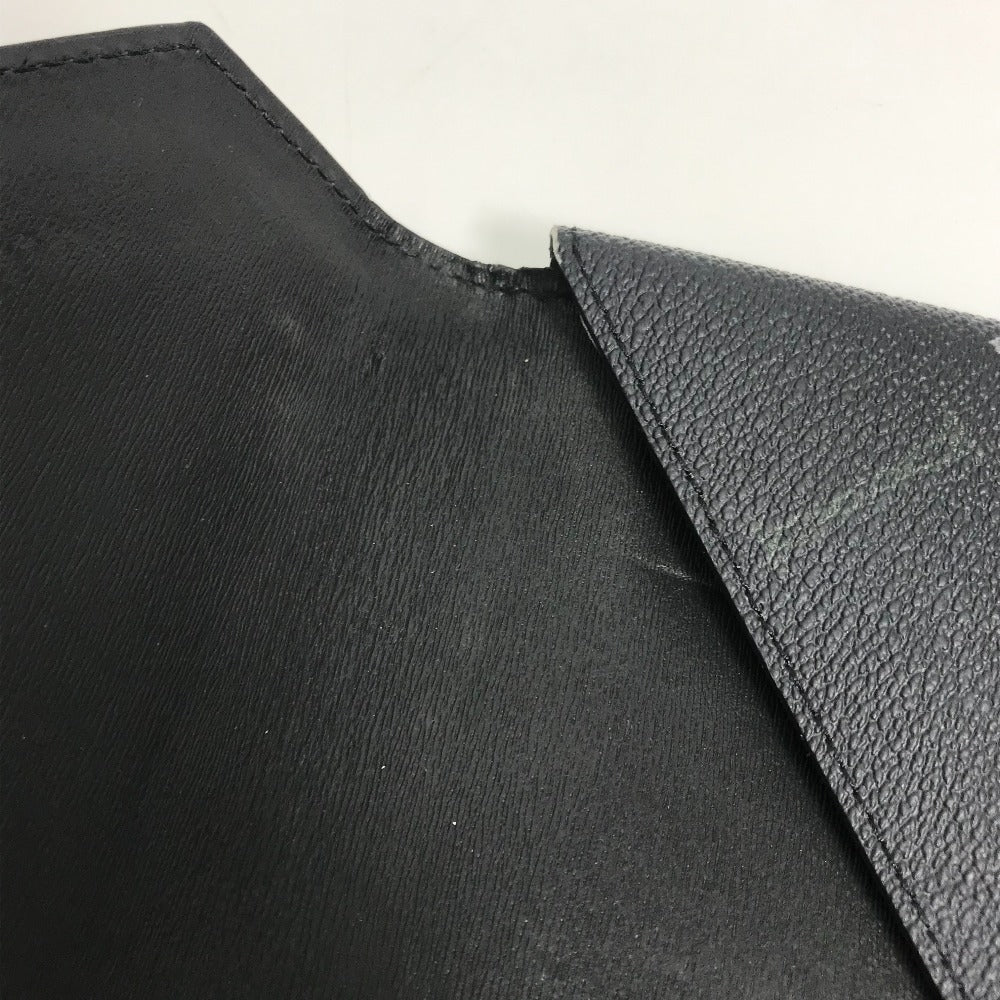 Berluti Clutch bag leather black logo mens Used Authentic