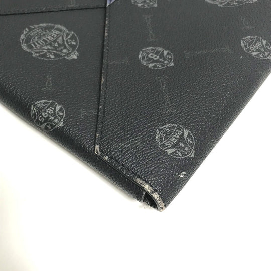 Berluti Clutch bag leather black logo mens Used Authentic
