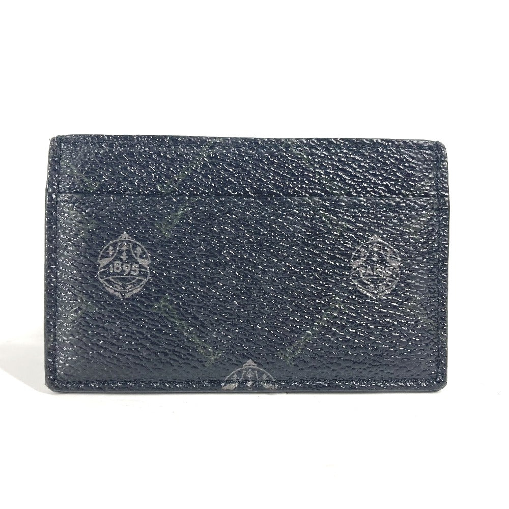 Berluti Card Case Leather / PVC black logo mens Used Authentic
