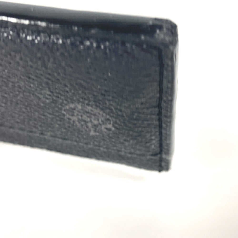 Berluti Card Case Leather / PVC black logo mens Used Authentic