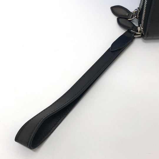 Berluti Long Wallet Purse leather black Calligraphy