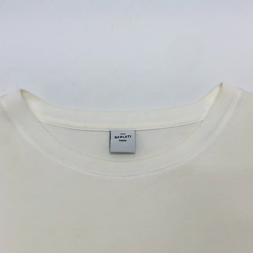 Berluti Short sleeve T-shirt cotton white logo Japan limited Women ‚k Used Authentic