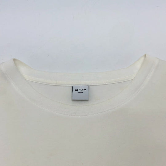 Berluti Short sleeve T-shirt cotton white logo Japan limited Women ‚k Used Authentic
