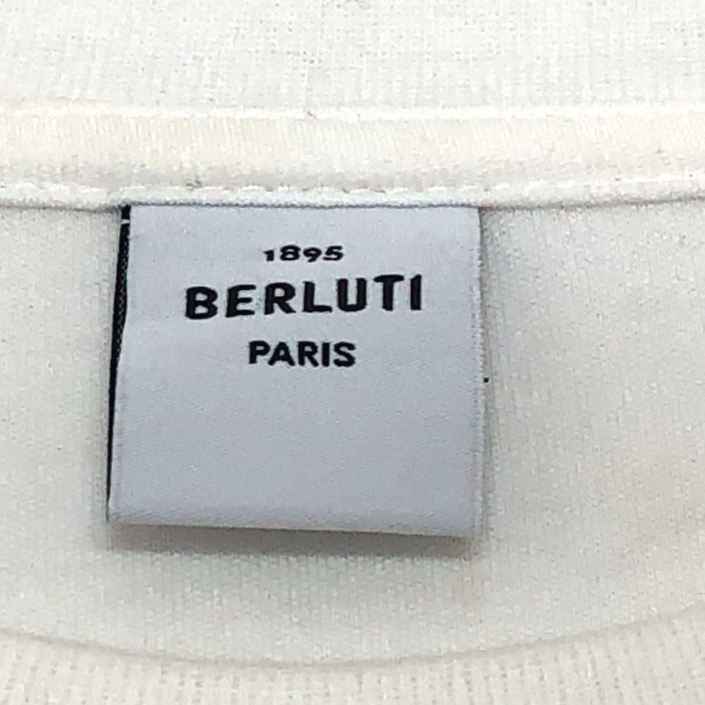 Berluti Short sleeve T-shirt cotton white logo Japan limited Women ‚k Used Authentic