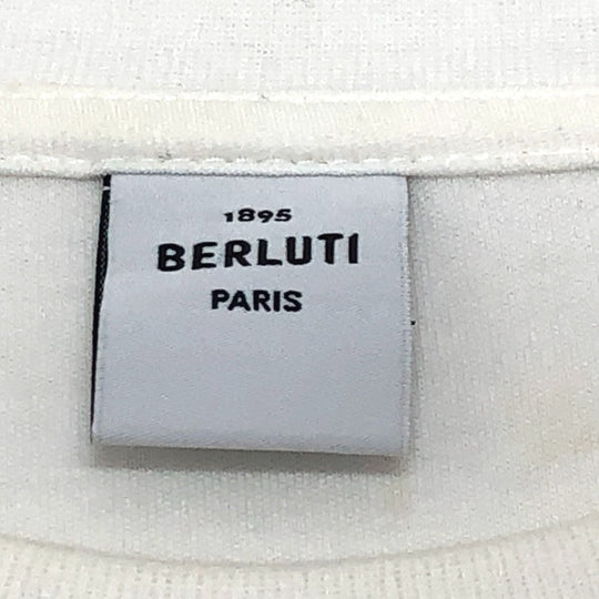 Berluti Short sleeve T-shirt cotton white logo Japan limited Women ‚k Used Authentic