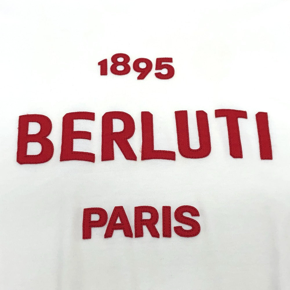 Berluti Short sleeve T-shirt cotton white logo Japan limited Women ‚k Used Authentic