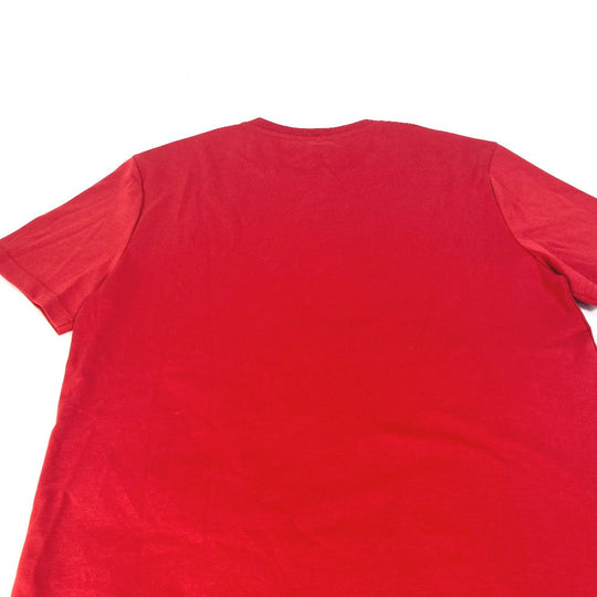 Berluti Short sleeve T-shirt cotton Red logo mens M Used Authentic