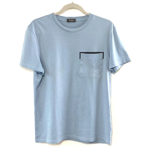 Berluti Short sleeve T-shirt cotton blue Apparel T-shirt tops pocket mens S Used Authentic