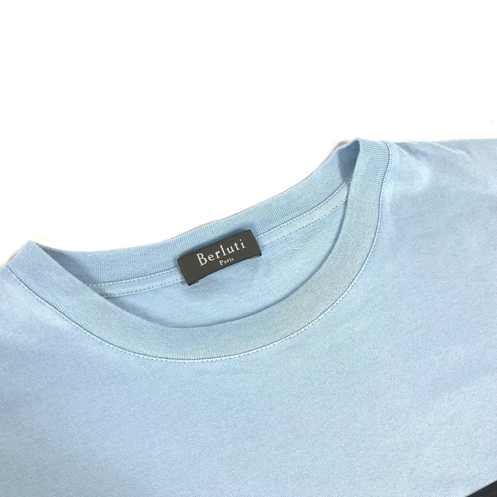 Berluti Short sleeve T-shirt cotton blue Apparel T-shirt tops pocket mens S Used Authentic