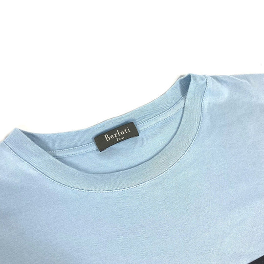 Berluti Short sleeve T-shirt cotton blue Apparel T-shirt tops pocket mens S Used Authentic